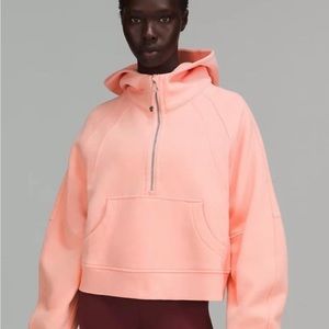 Lululemon Scuba Oversized 1/2 Zip Dew Pink XS/S NWT